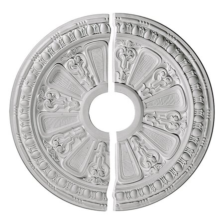 EKENA MILLWORK Raymond Ceiling Medallion, Two Piece (Fits Canopies up to 3 5/8"), 17 5/8"OD x 3 5/8"ID x 7/8"P CM17RA2
